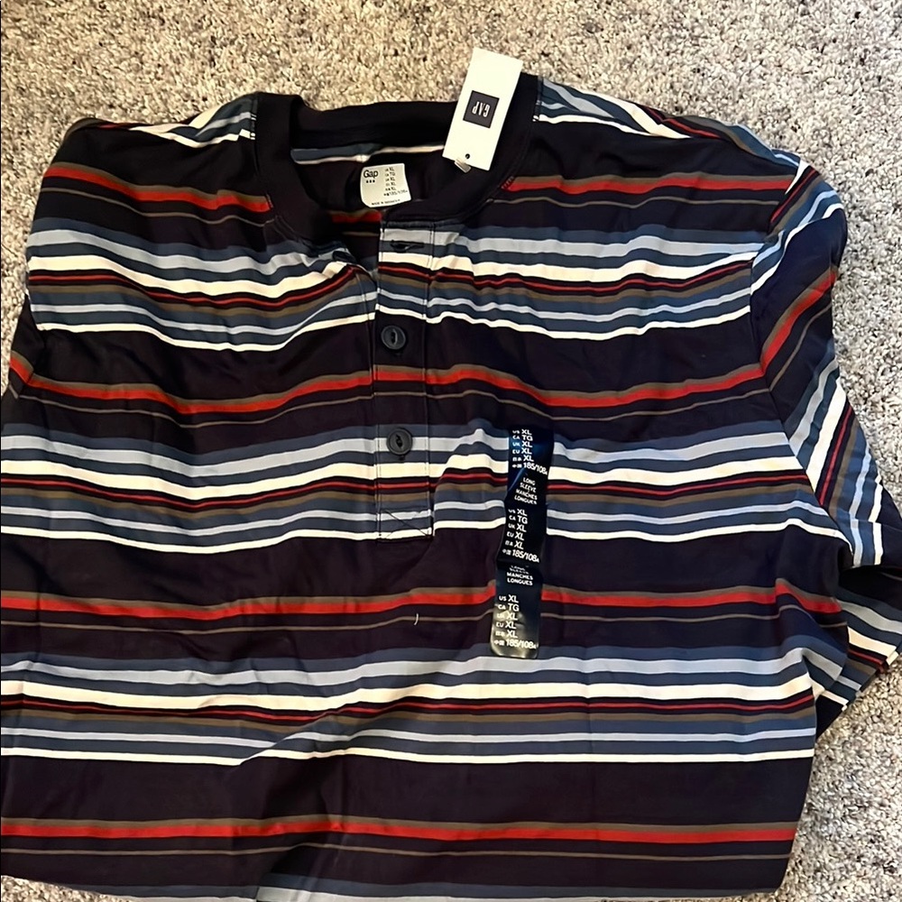 Striped Henley Shirt